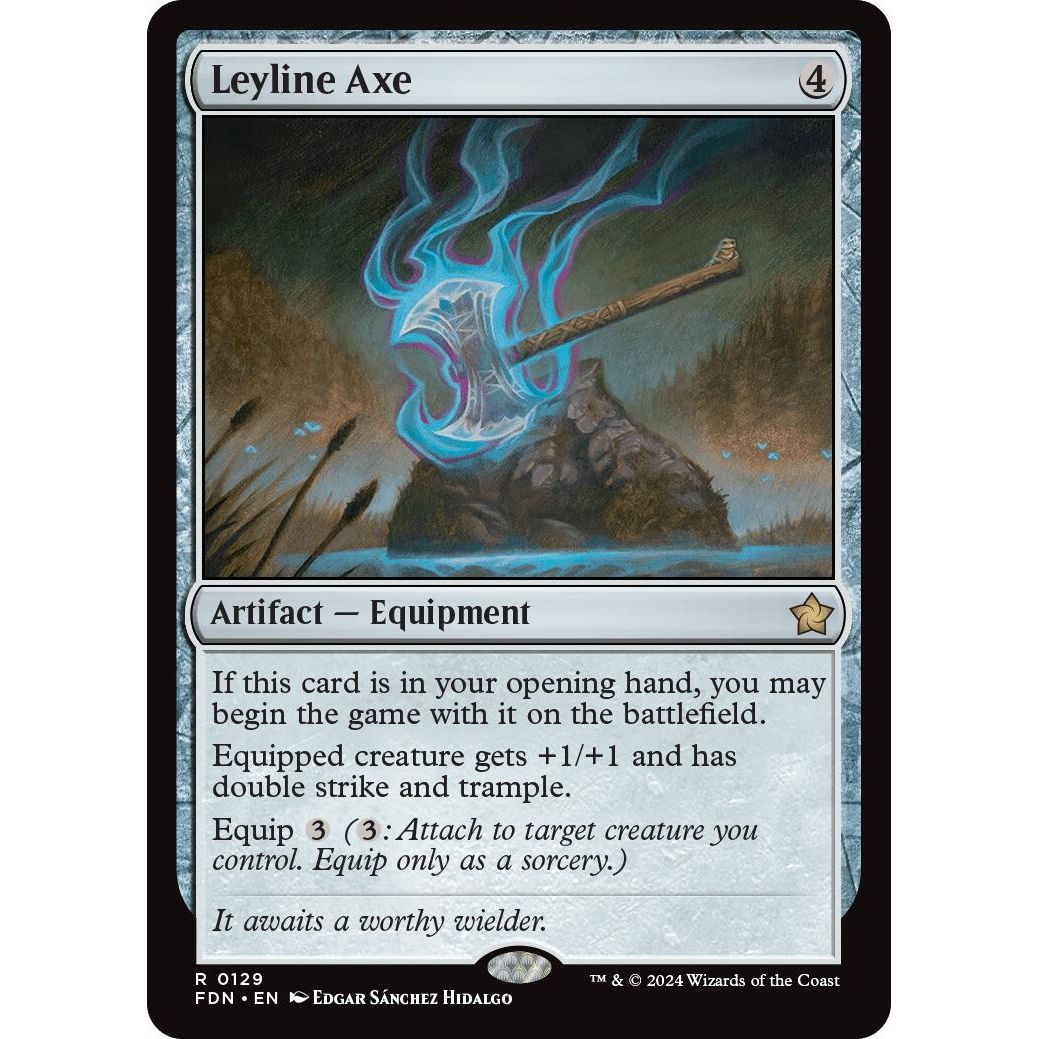 Image for Leyline Axe (129) (FDN) - Magic: The Gathering
