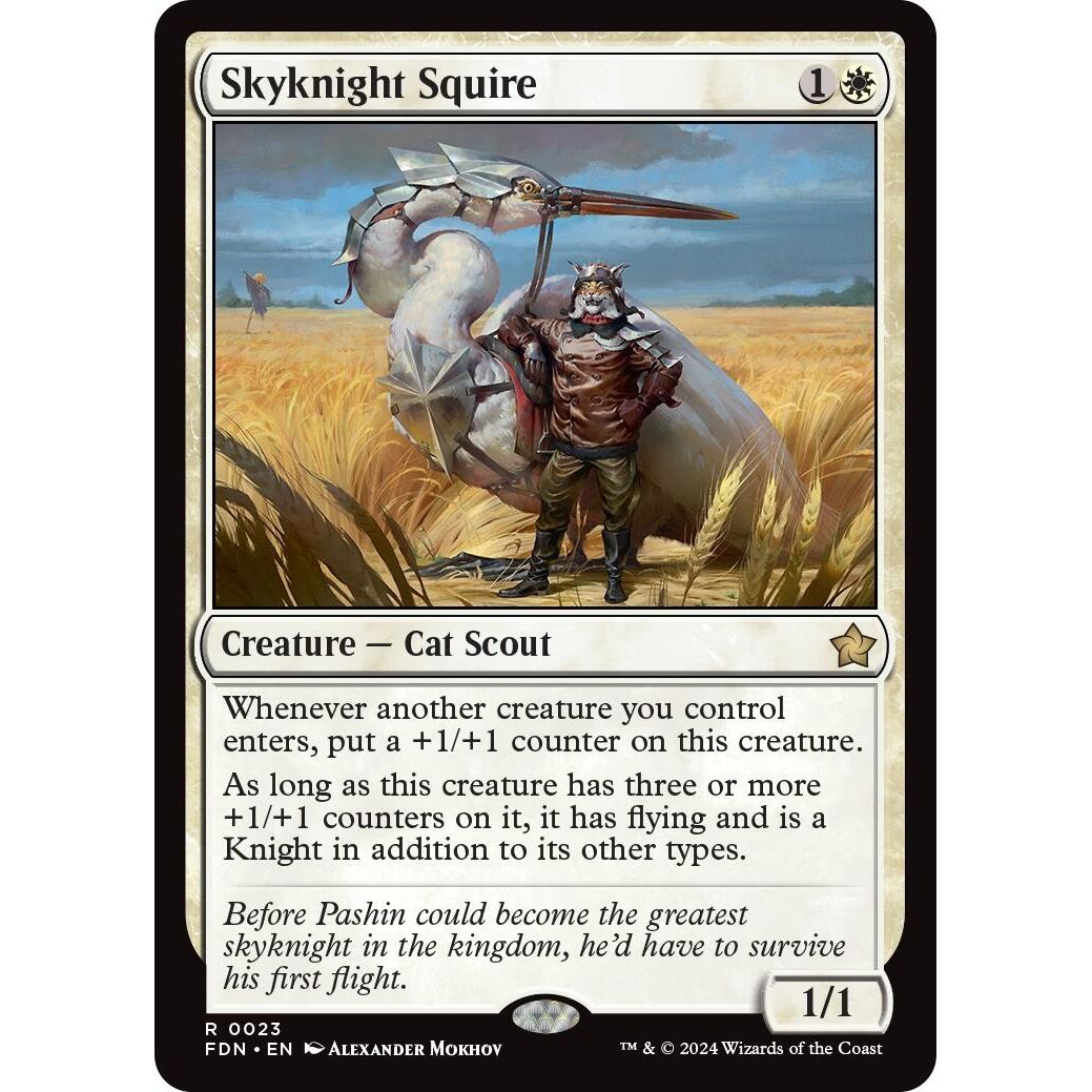 Image for Skyknight Squire (23) (FDN) - Magic: The Gathering