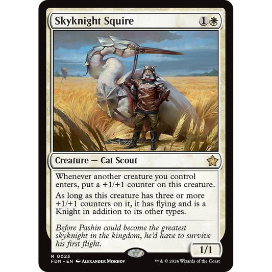 Image for Skyknight Squire (23) (FDN) - Magic: The Gathering