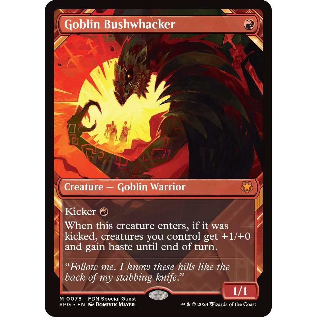 Image for Goblin Bushwhacker (Showcase) (78) (SPG) - Magic: The Gathering