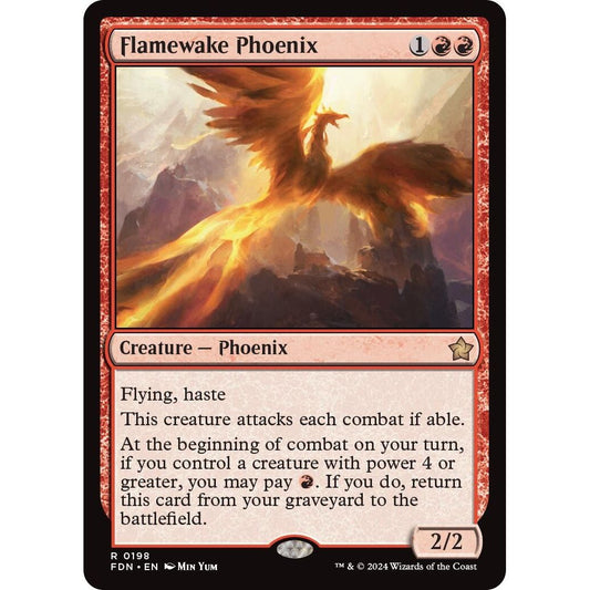 Image for Flamewake Phoenix (198) (FDN) - Magic: The Gathering