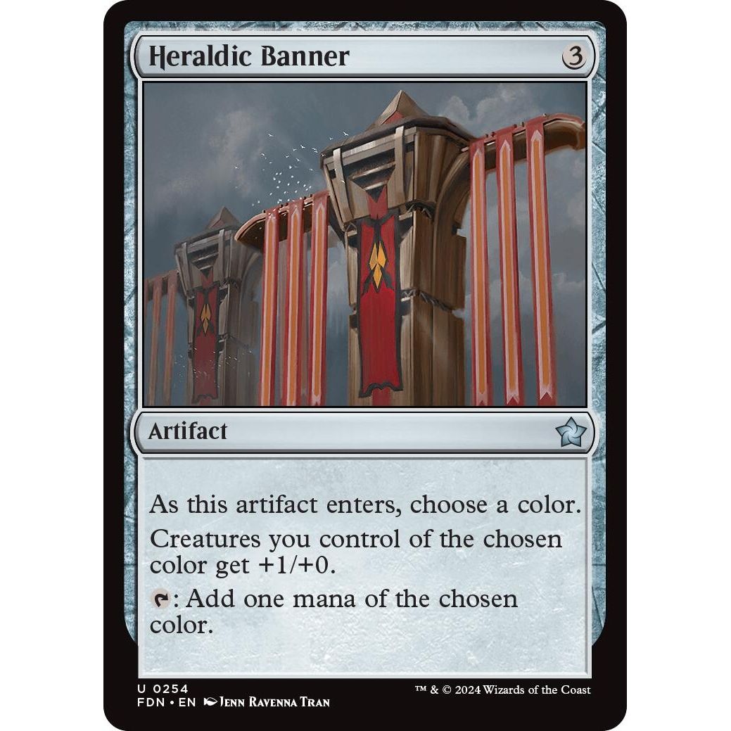 Image for Heraldic Banner (254) (FDN) - Magic: The Gathering