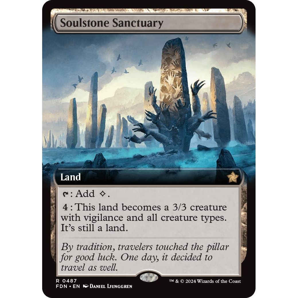 Image for Soulstone Sanctuary (Extended Art) (487) (FDN) - Magic: The Gathering