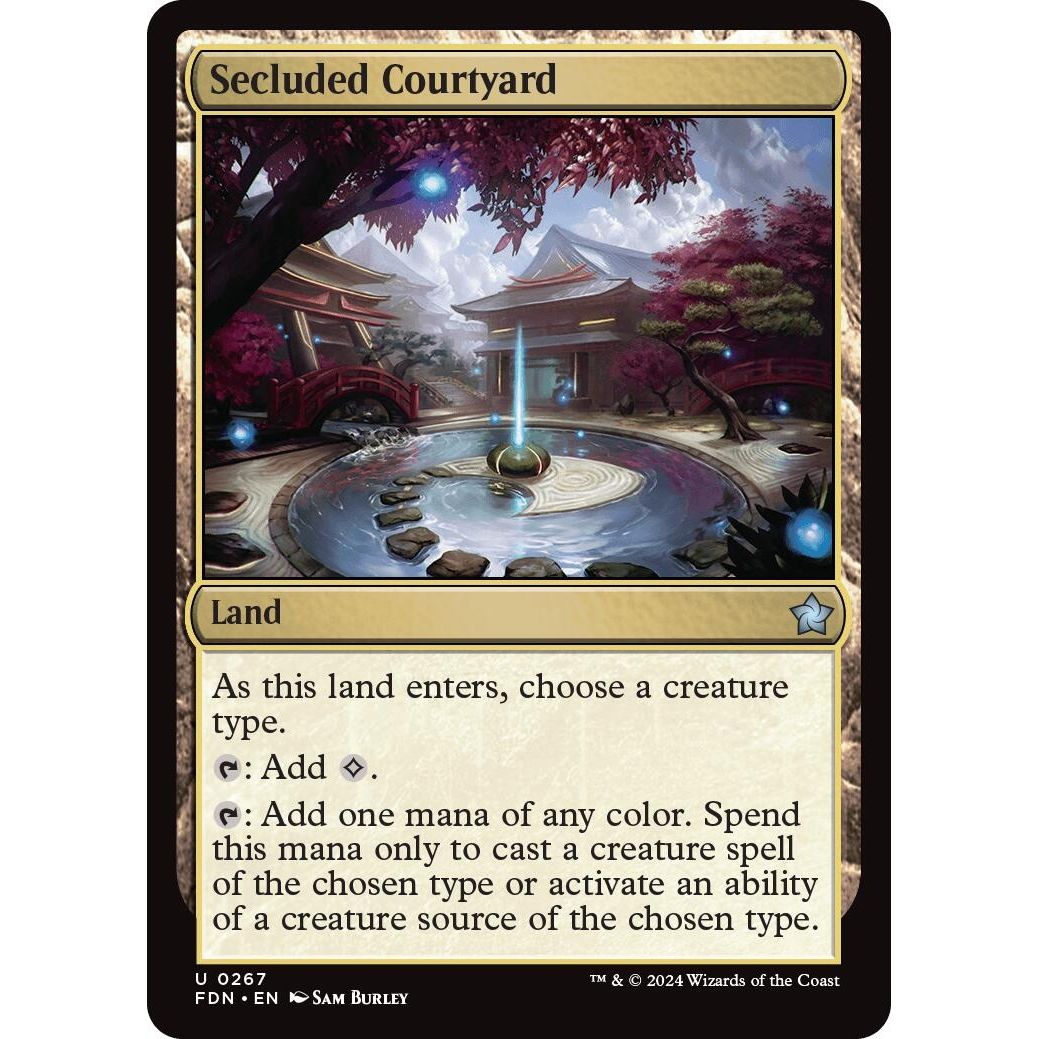Image for Secluded Courtyard (267) (FDN) - Magic: The Gathering