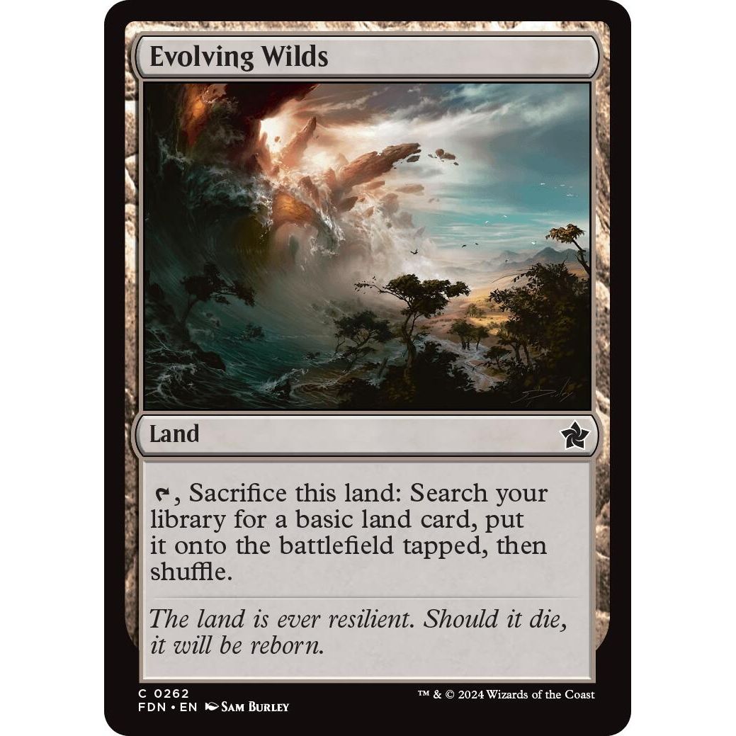 Image for Evolving Wilds (262) (FDN) - Magic: The Gathering