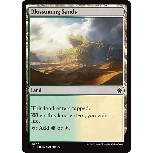Image for Blossoming Sands (260) (FDN) - Magic: The Gathering