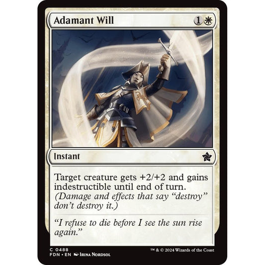 Image for Adamant Will (488) (FDN) - Magic: The Gathering