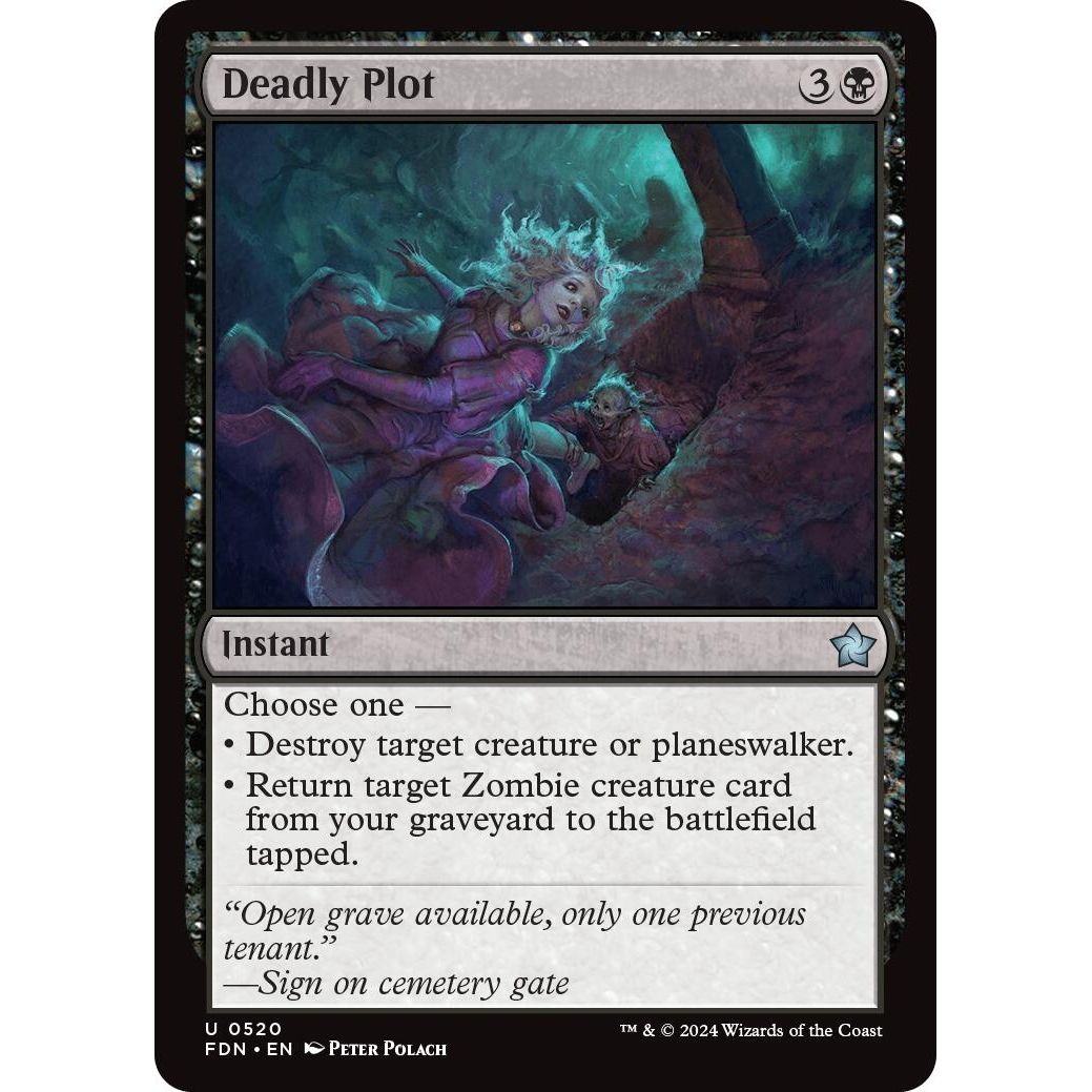 Image for Deadly Plot (520) (FDN) - Magic: The Gathering