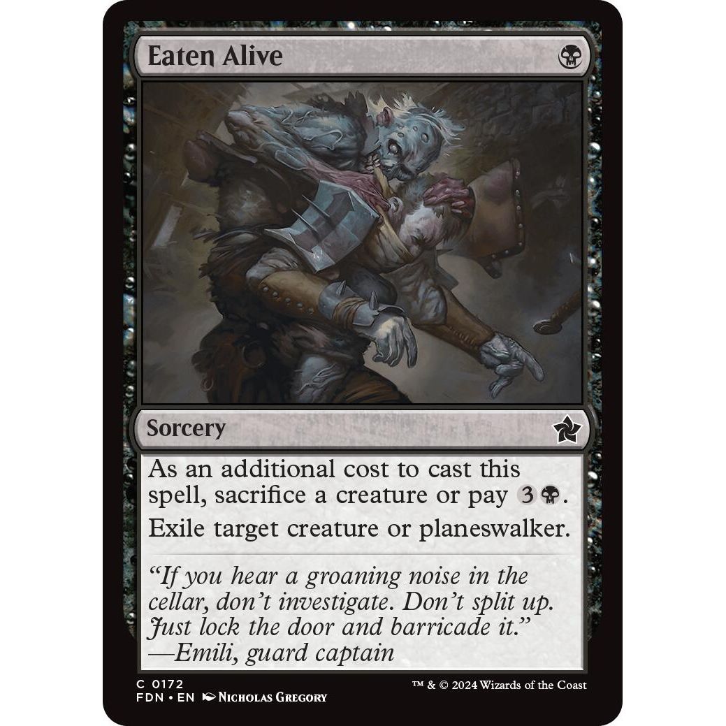 Image for Eaten Alive (172) (FDN) - Magic: The Gathering