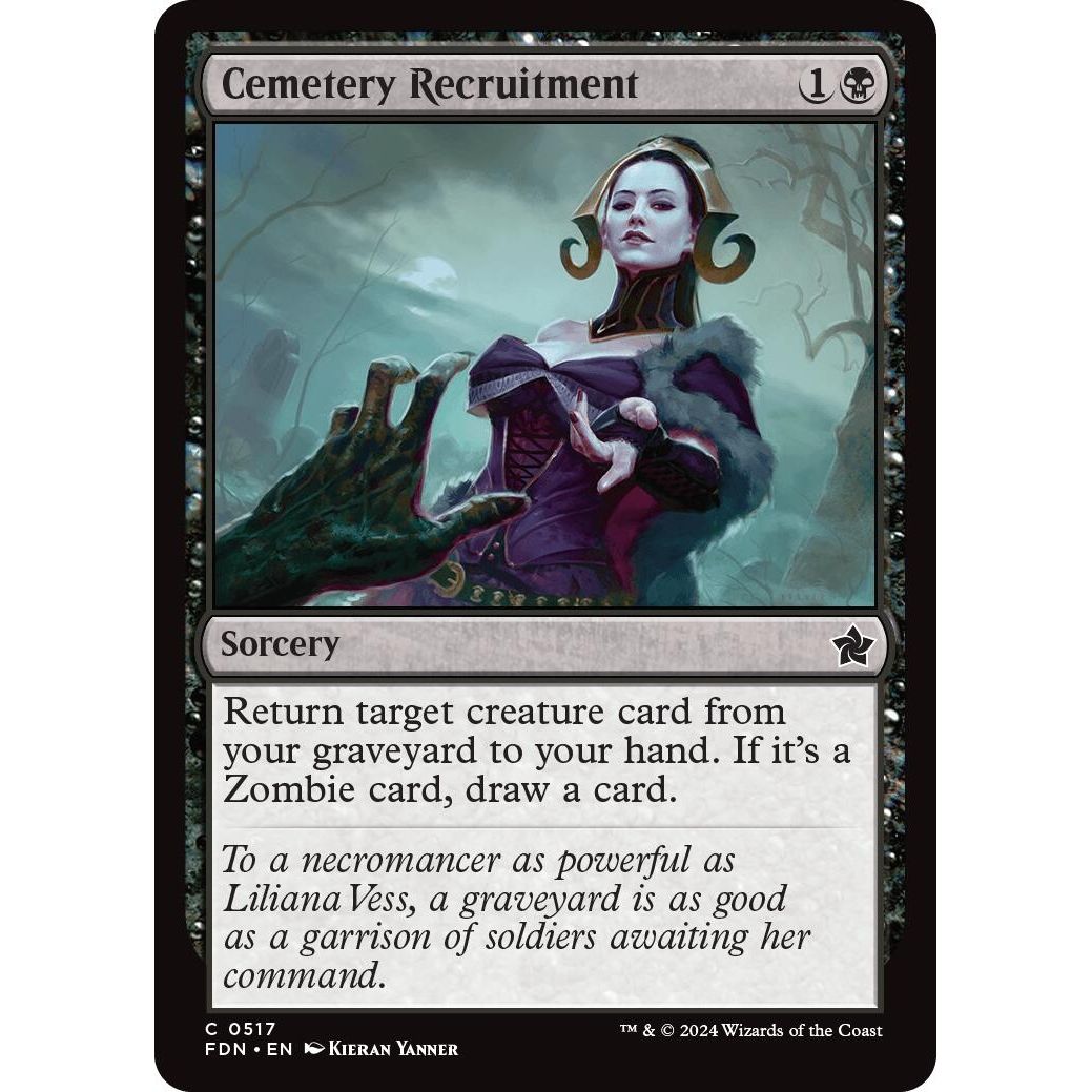 Image for Cemetery Recruitment (517) (FDN) - Magic: The Gathering