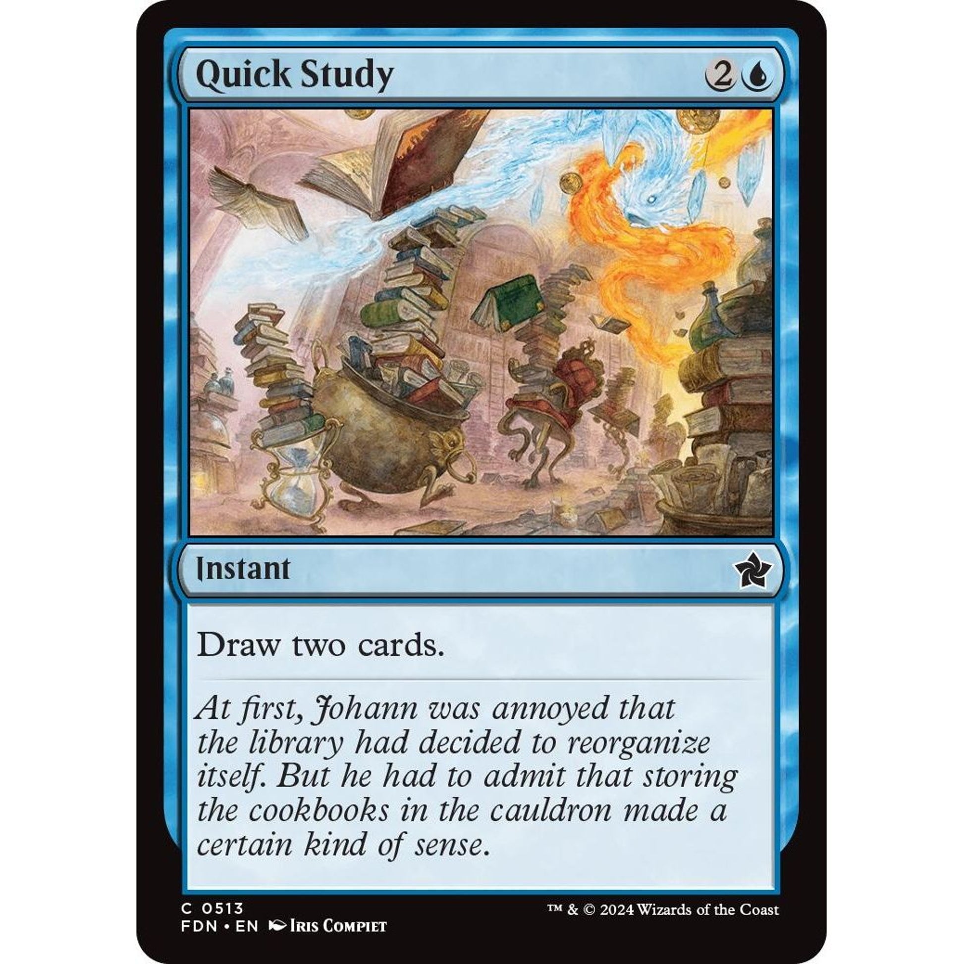Image for Quick Study (513) (FDN) - Magic: The Gathering