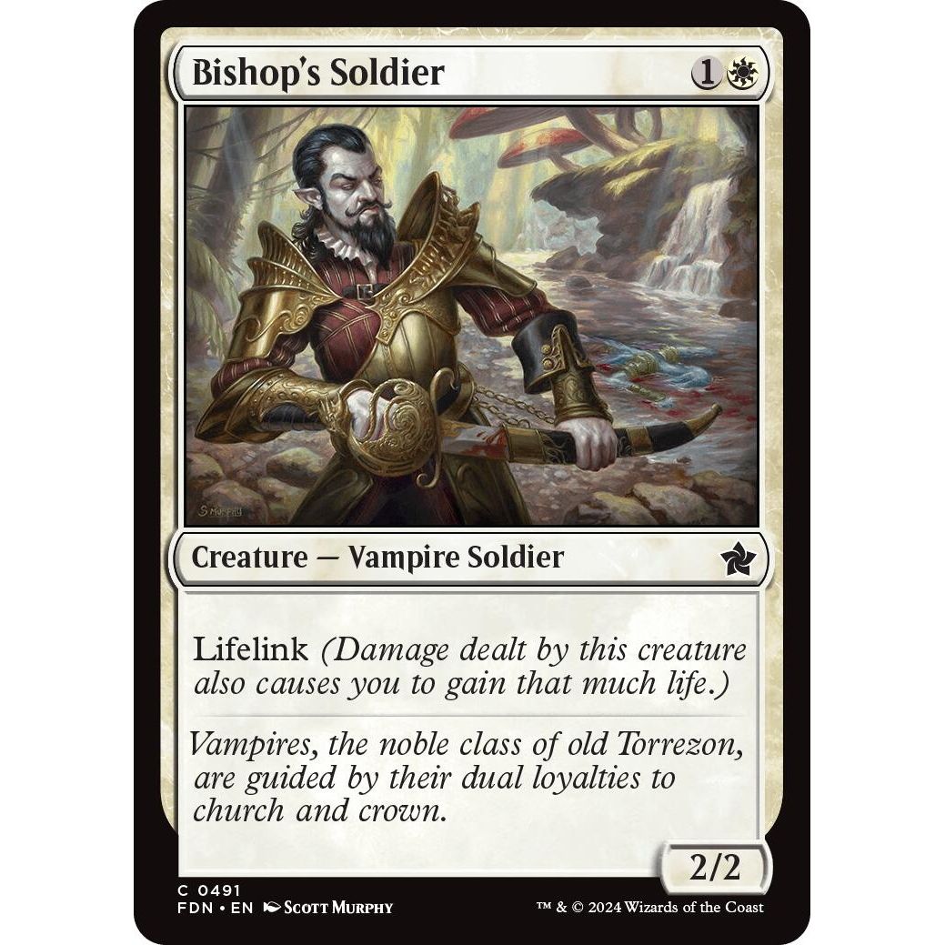 Image for Bishop's Soldier (491) (FDN) - Magic: The Gathering