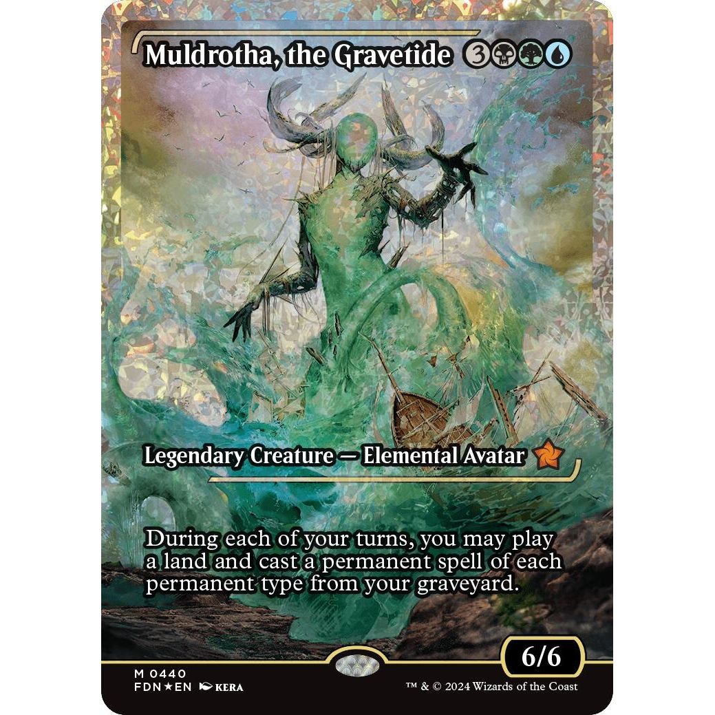 Image for Muldrotha, the Gravetide (Showcase) (Fracture Foil) (440) (FDN) - Magic: The Gathering