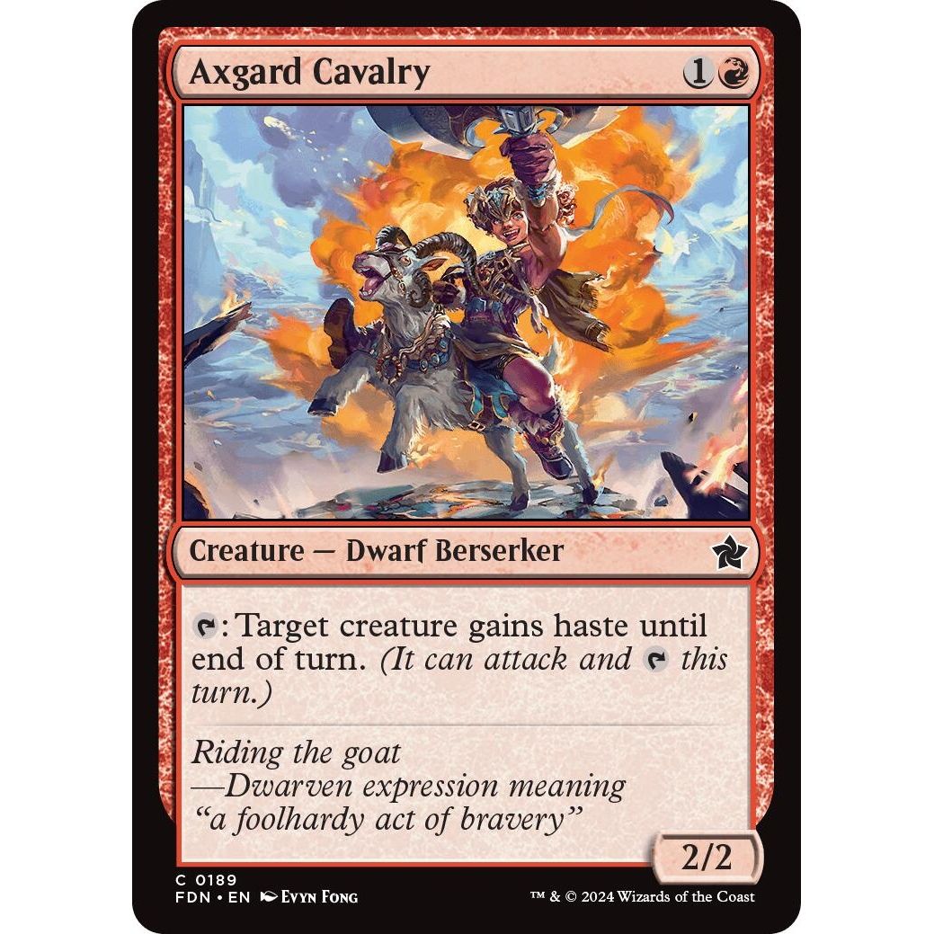 Image for Axgard Cavalry (189) (FDN) - Magic: The Gathering