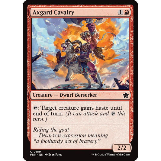 Image for Axgard Cavalry (189) (FDN) - Magic: The Gathering