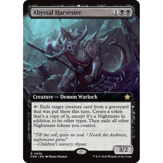 Image for Abyssal Harvester (Extended Art) (458) (FDN) - Magic: The Gathering