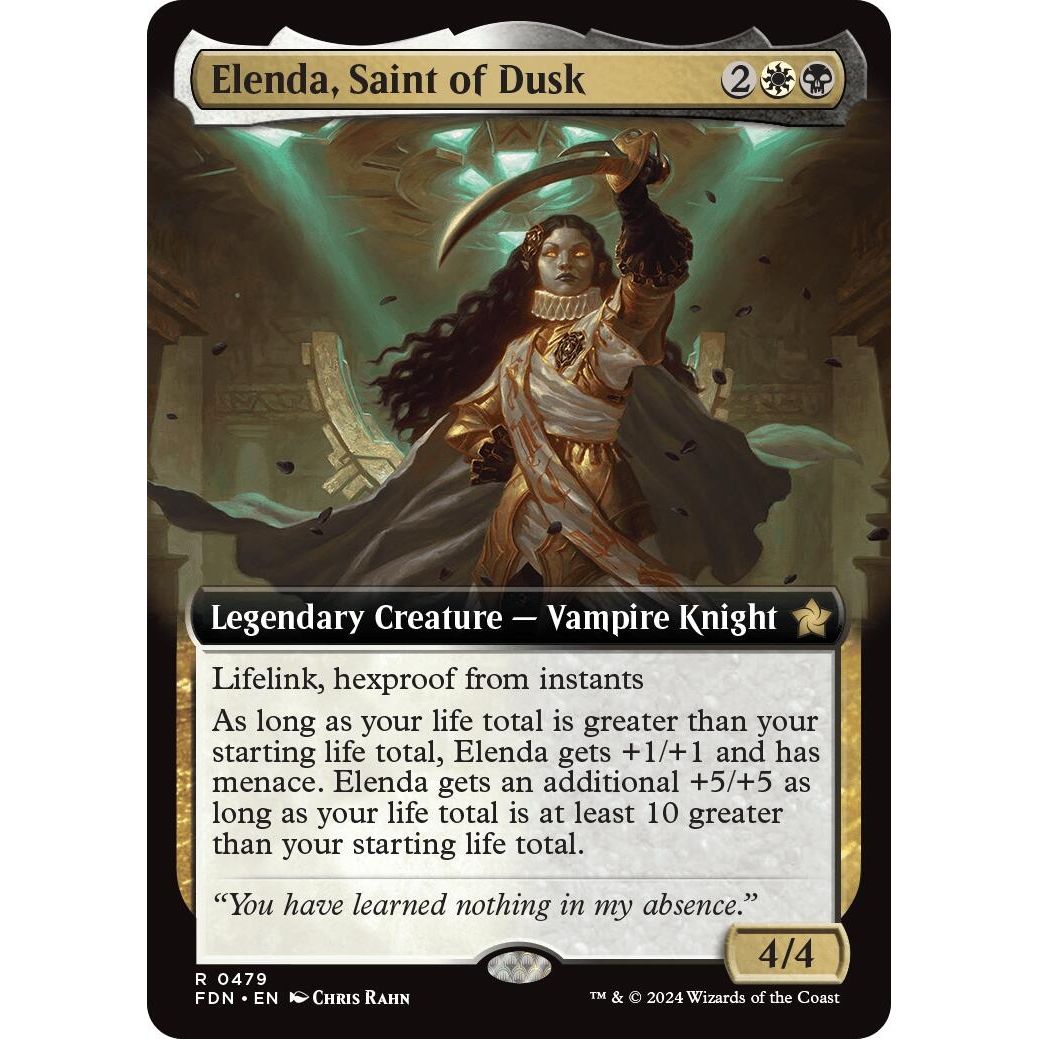 Image for Elenda, Saint of Dusk (Extended Art) (479) (FDN) - Magic: The Gathering