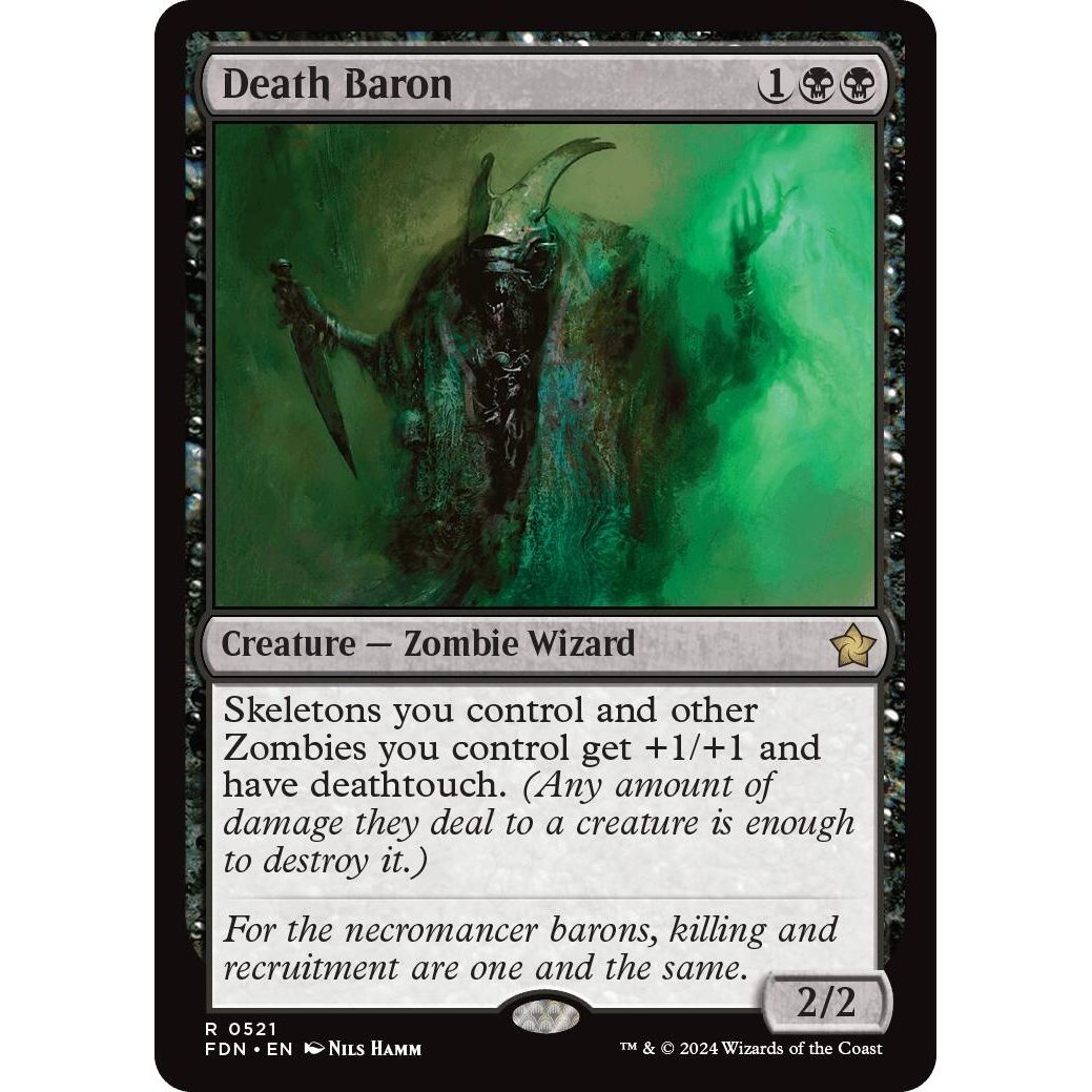 Image for Death Baron (521) (FDN) - Magic: The Gathering