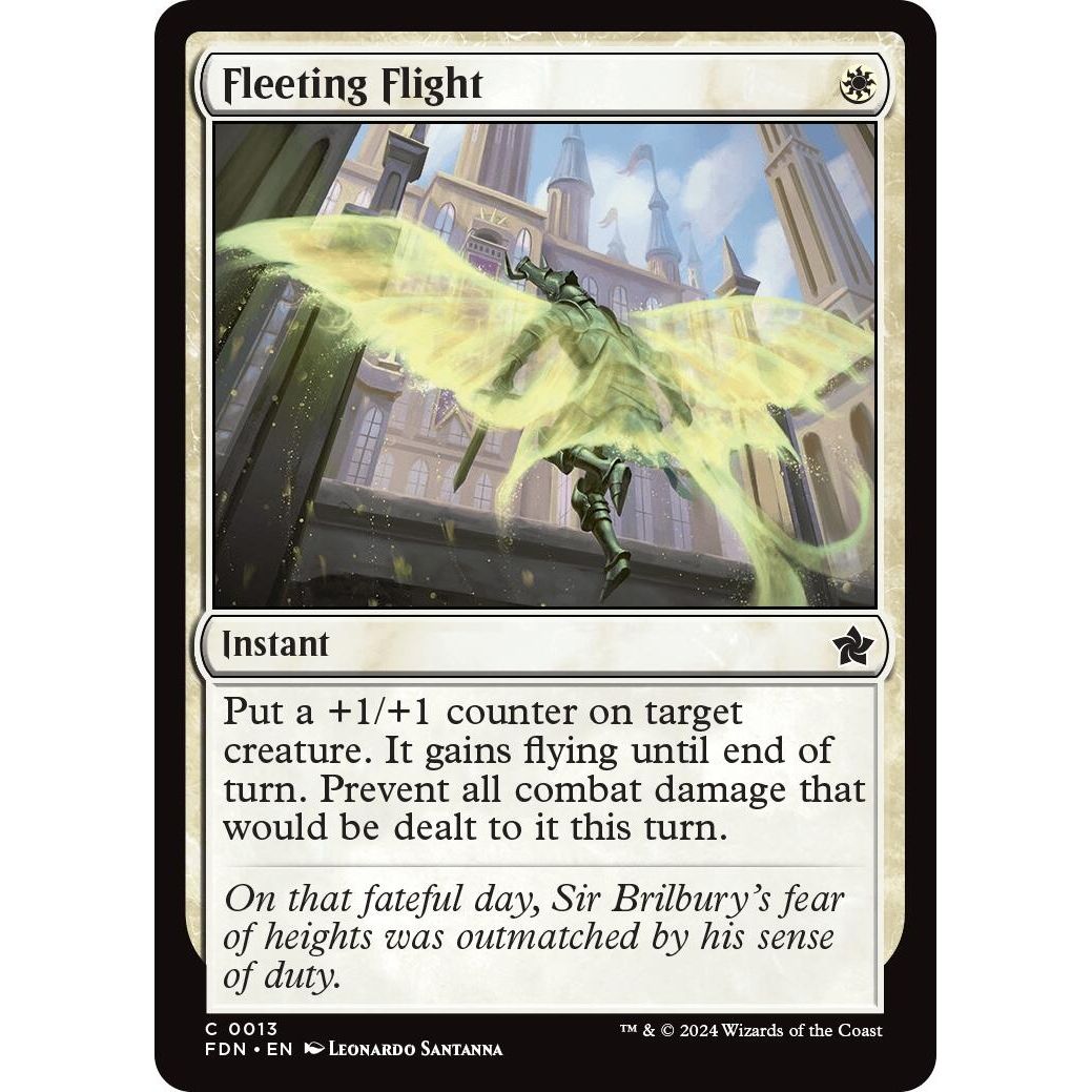 Image for Fleeting Flight (13) (FDN) - Magic: The Gathering