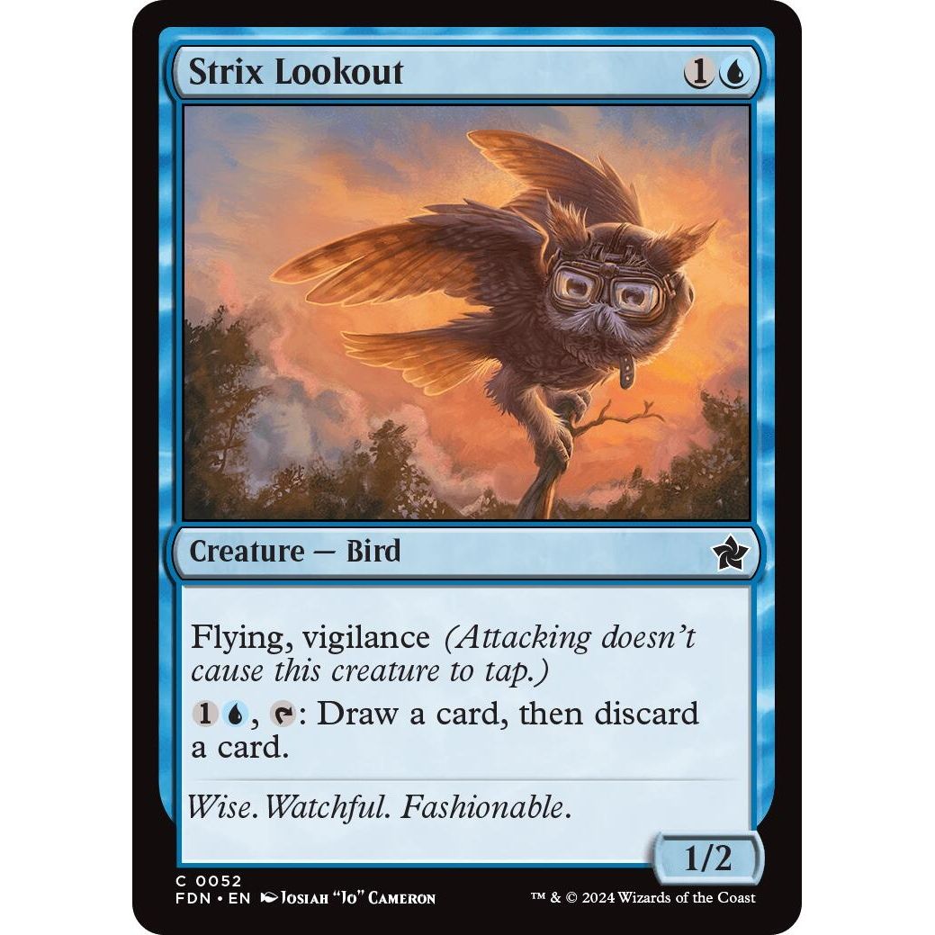Image for Strix Lookout (52) (FDN) - Magic: The Gathering