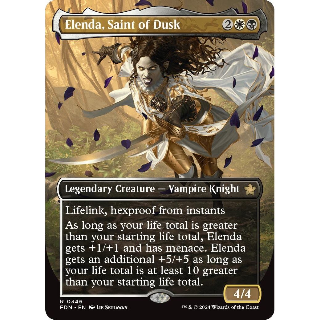 Image for Elenda, Saint of Dusk (Borderless) (346) (FDN) - Magic: The Gathering