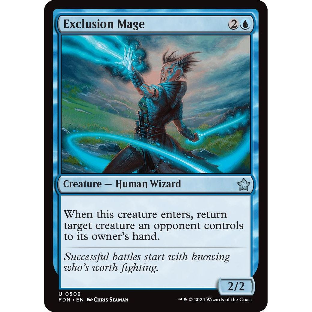 Image for Exclusion Mage (508) (FDN) - Magic: The Gathering