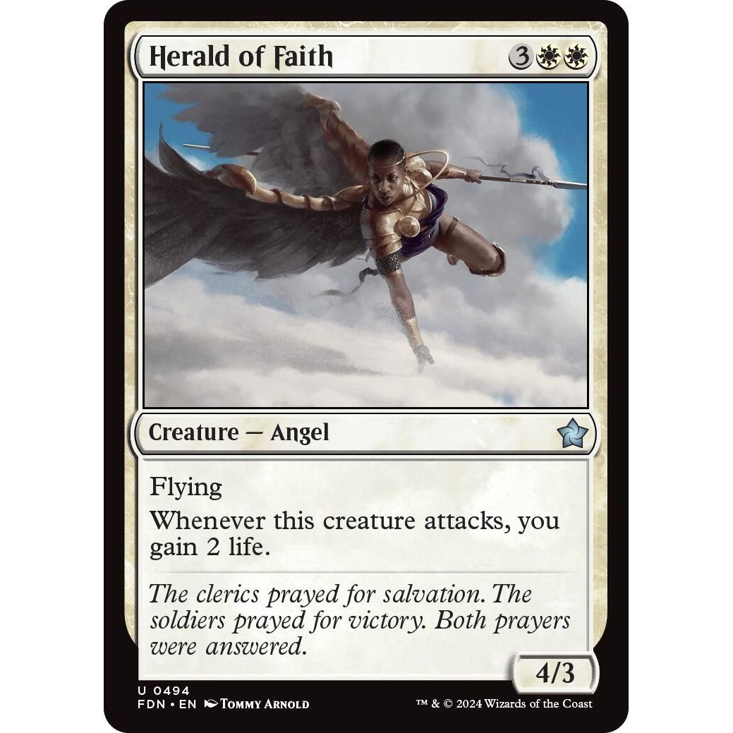 Image for Herald of Faith (494) (FDN) - Magic: The Gathering