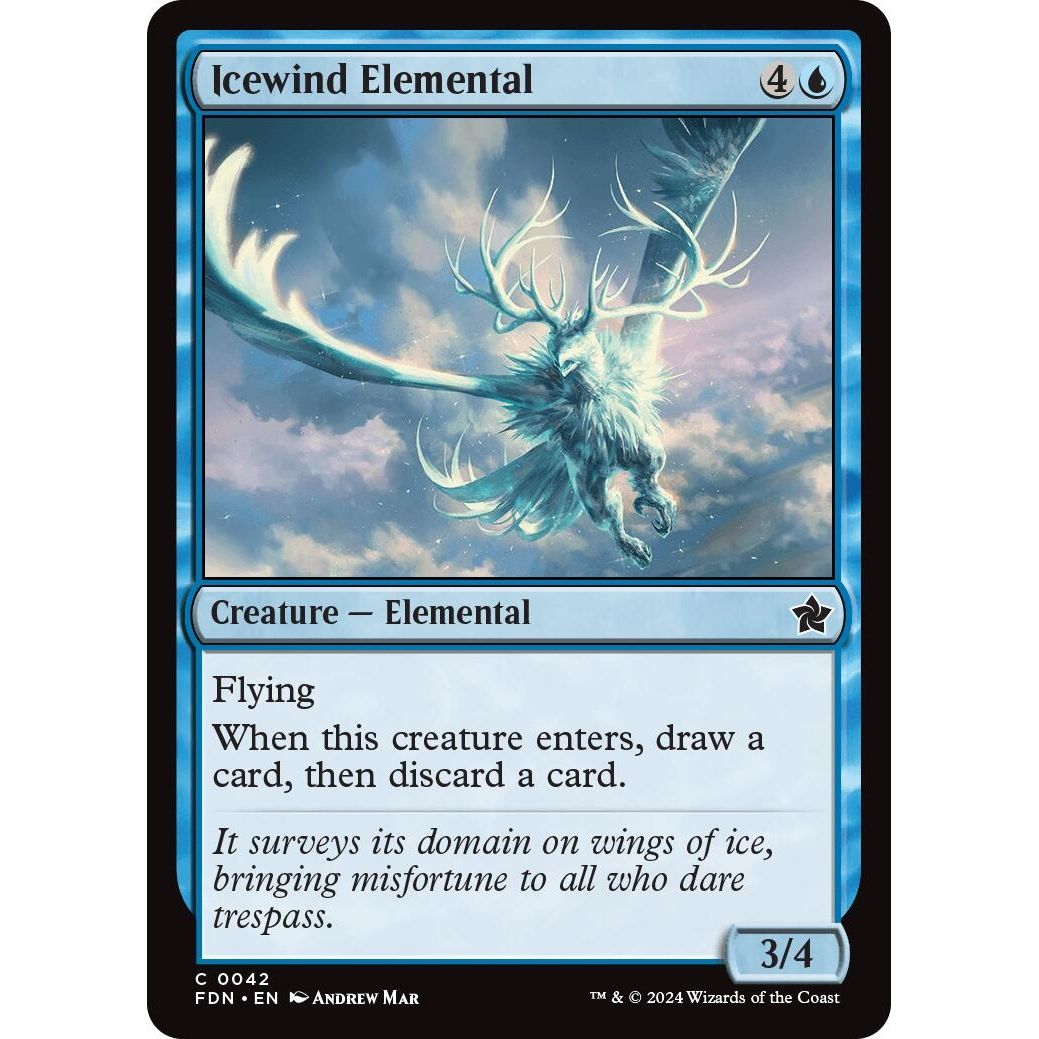 Image for Icewind Elemental (42) (FDN) - Magic: The Gathering