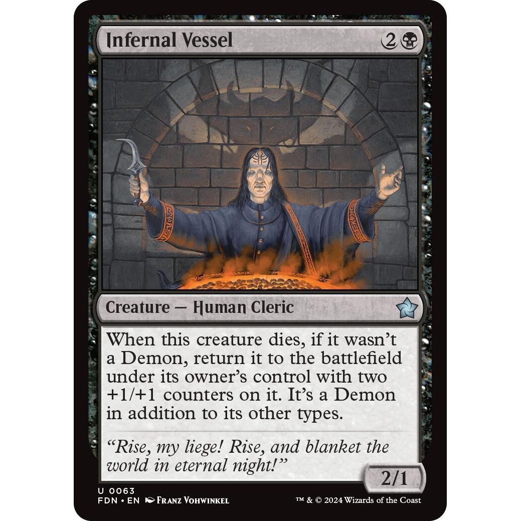 Image for Infernal Vessel (63) (FDN) - Magic: The Gathering