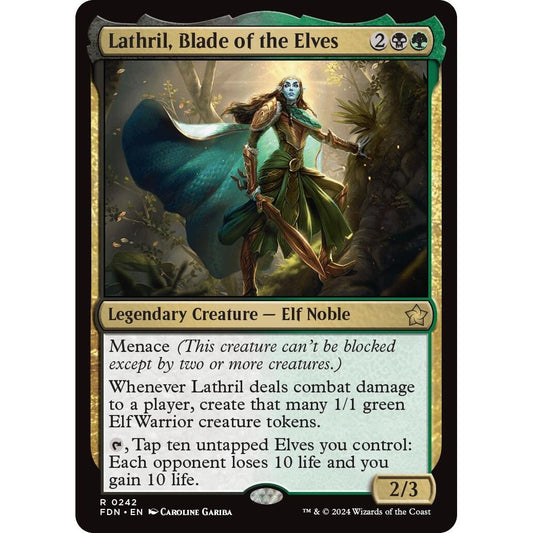Image for Lathril, Blade of the Elves (242) (FDN) - Magic: The Gathering