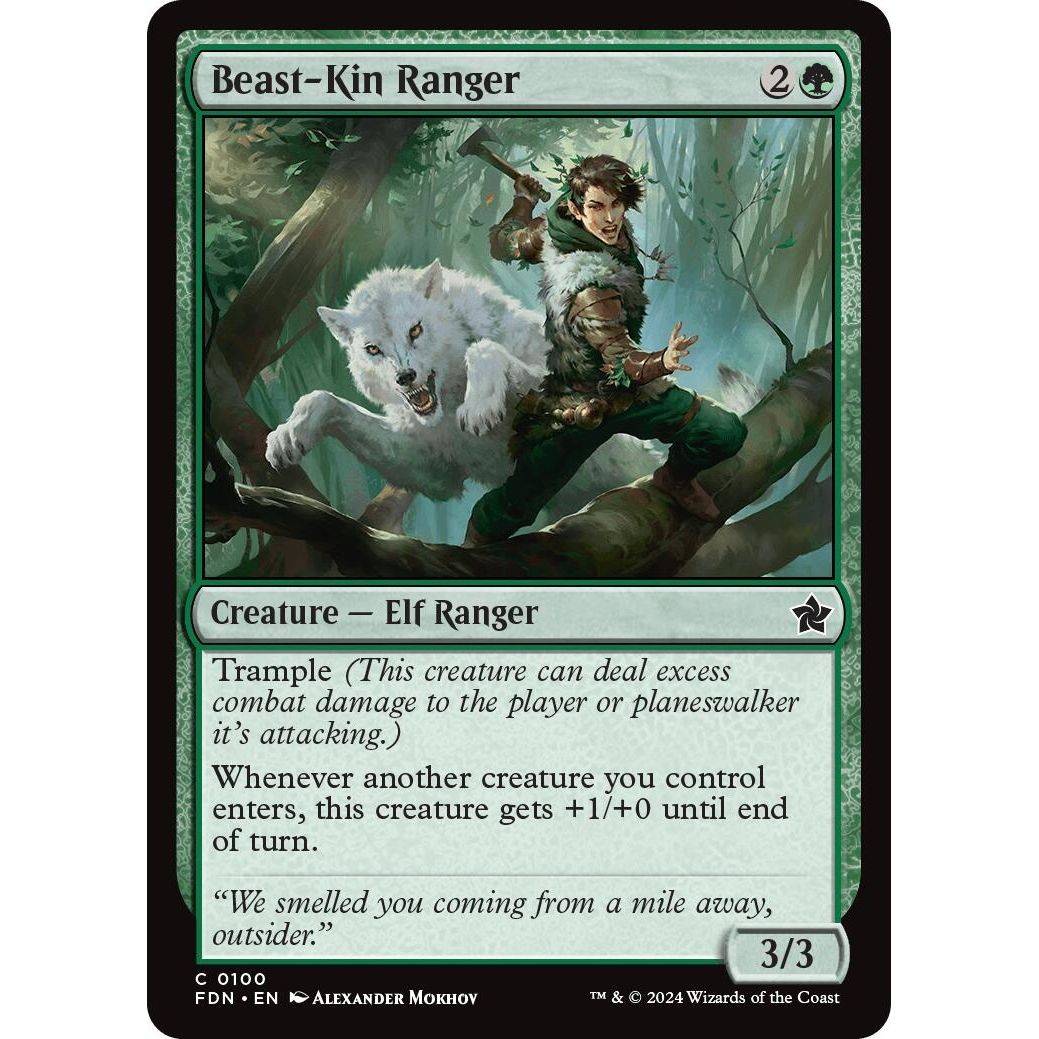 Image for Beast-Kin Ranger (100) (FDN) - Magic: The Gathering