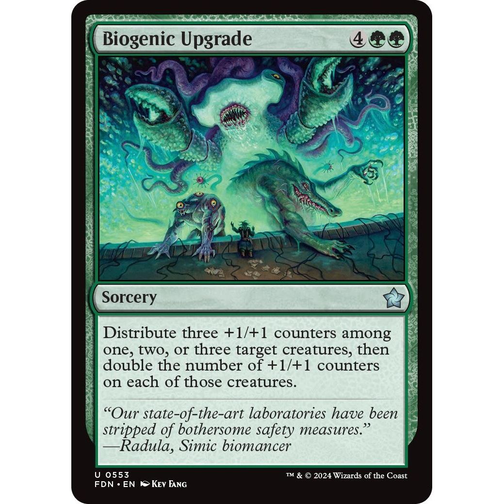Image for Biogenic Upgrade (553) (FDN) - Magic: The Gathering