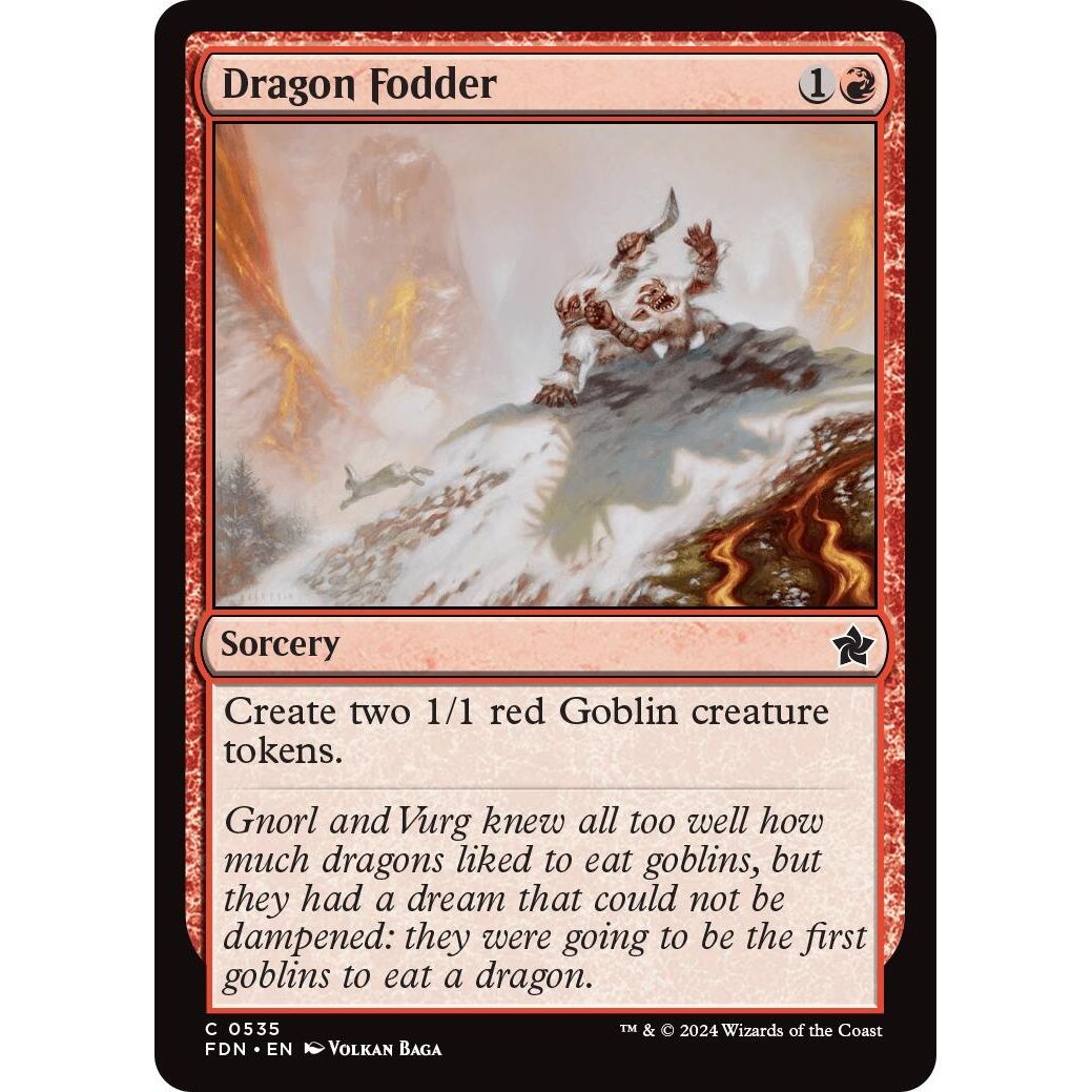 Image for Dragon Fodder (535) (FDN) - Magic: The Gathering