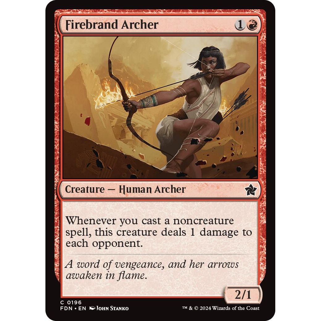 Image for Firebrand Archer (196) (FDN) - Magic: The Gathering