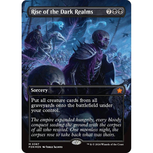 Image for Rise of the Dark Realms (Borderless) (Mana Foil) (387) (FDN) - Magic: The Gathering