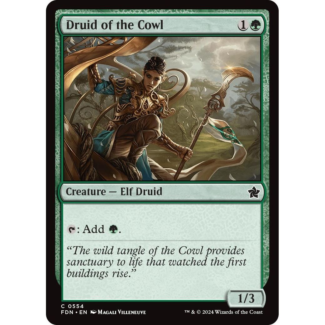 Image for Druid of the Cowl (554) (FDN) - Magic: The Gathering