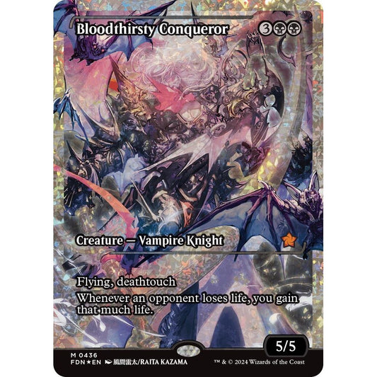 Image for Bloodthirsty Conqueror (Showcase) (Fracture Foil) (436) (FDN) - Magic: The Gathering