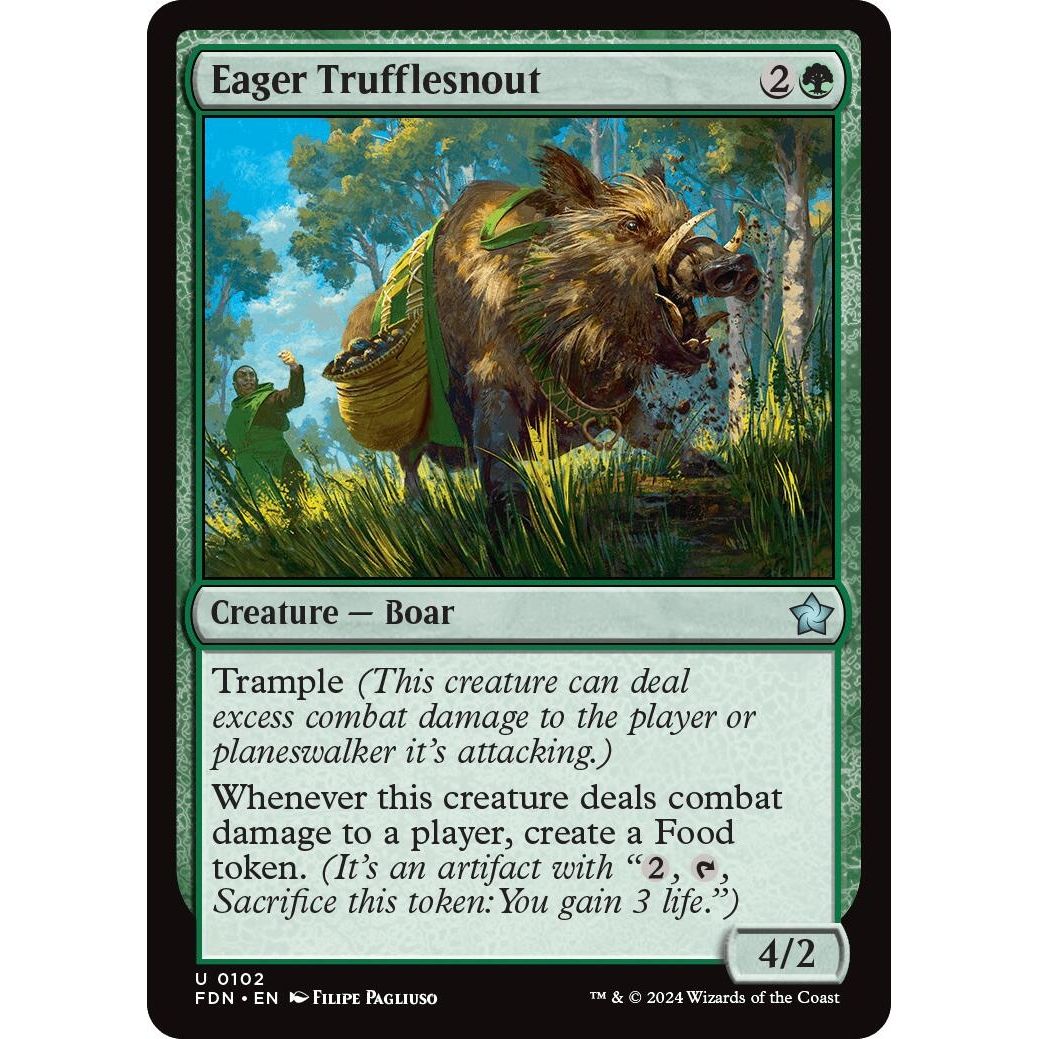 Image for Eager Trufflesnout (102) (FDN) - Magic: The Gathering