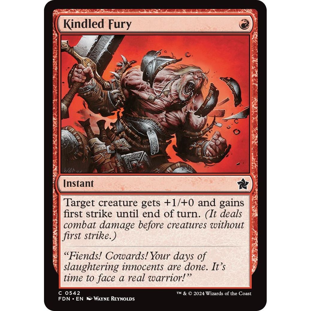Image for Kindled Fury (542) (FDN) - Magic: The Gathering