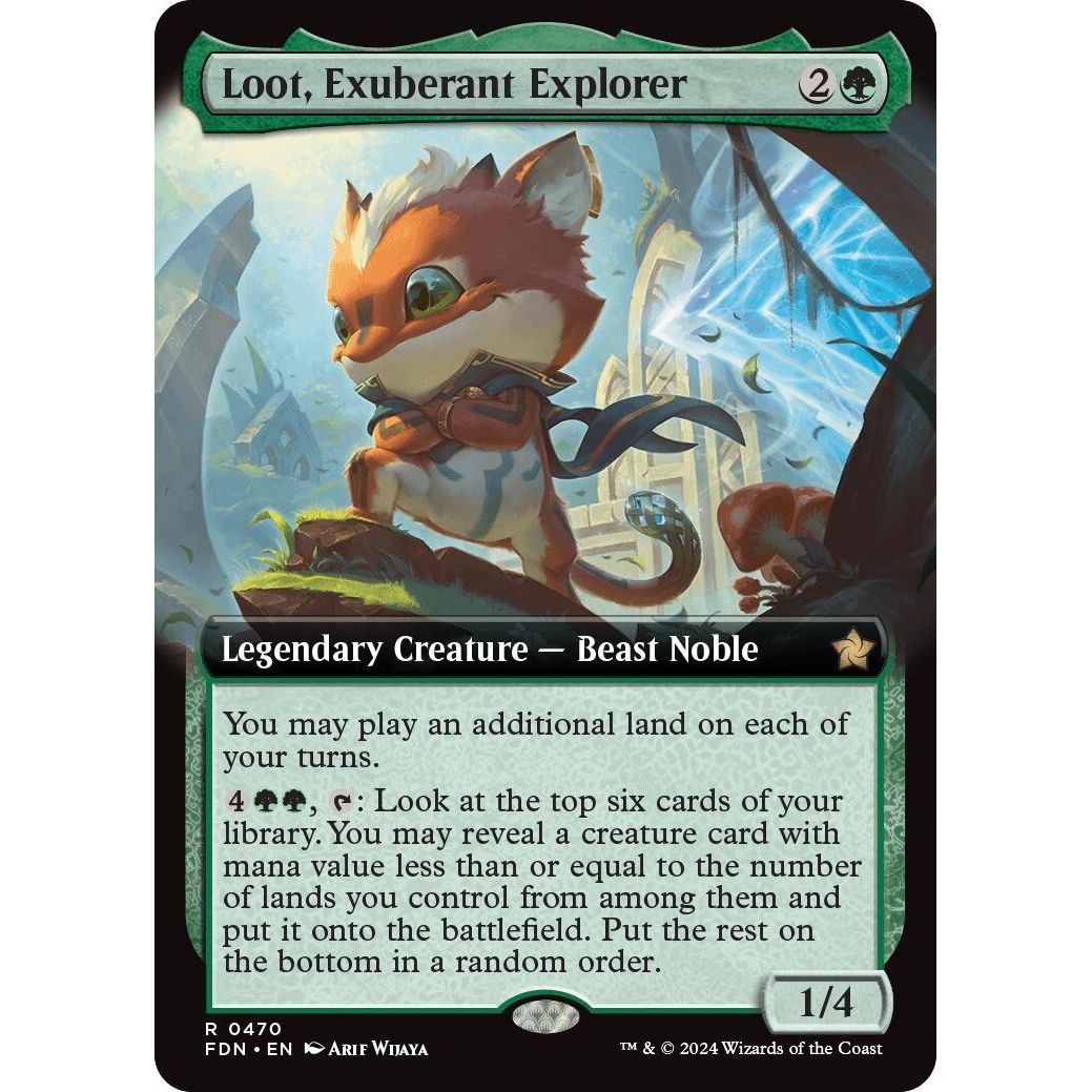 Image for Loot, Exuberant Explorer (Extended Art) (470) (FDN) - Magic: The Gathering