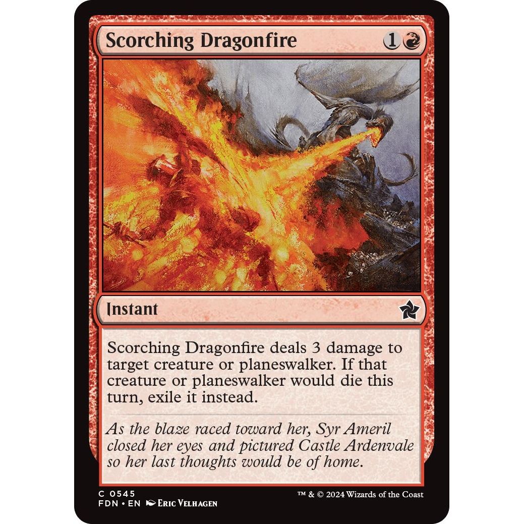 Image for Scorching Dragonfire (545) (FDN) - Magic: The Gathering