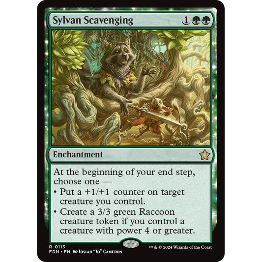 Image for Sylvan Scavenging (113) (FDN) - Magic: The Gathering