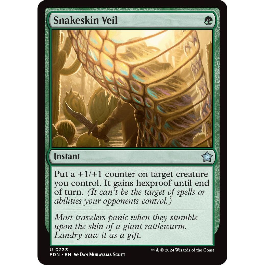 Image for Snakeskin Veil (233) (FDN) - Magic: The Gathering