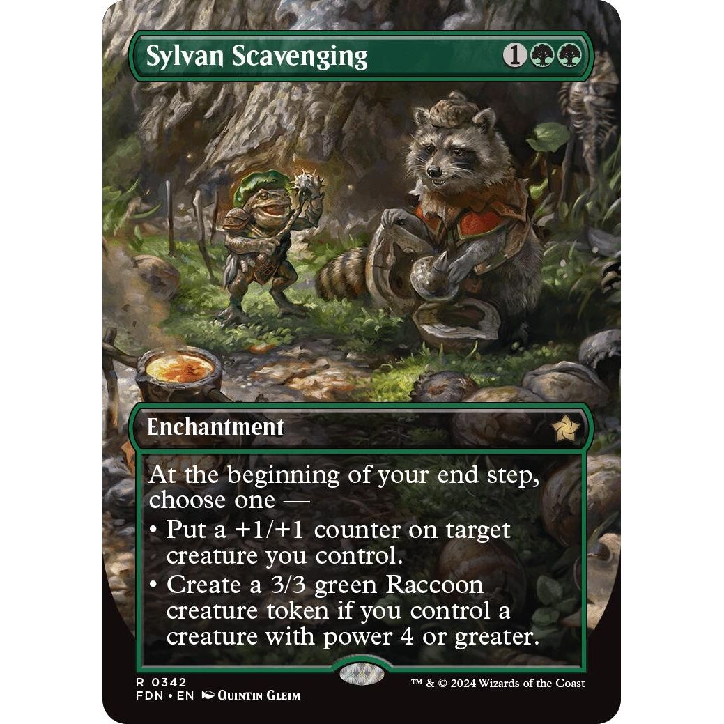 Image for Sylvan Scavenging (Borderless) (342) (FDN) - Magic: The Gathering