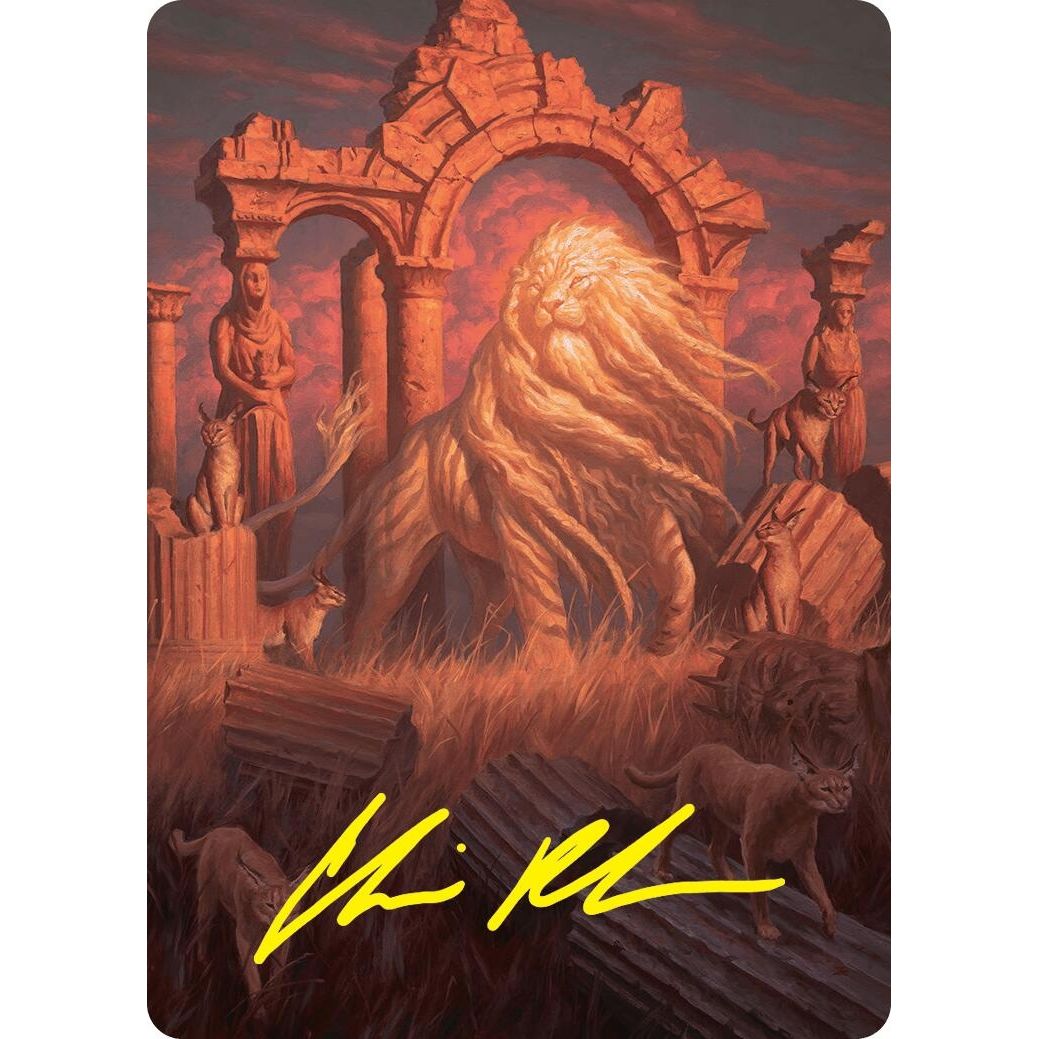 Image for Arahbo, the First Fang Art Card (26/54) (Gold-Stamped Signature) (26) (ASFDN) - Magic: The Gathering