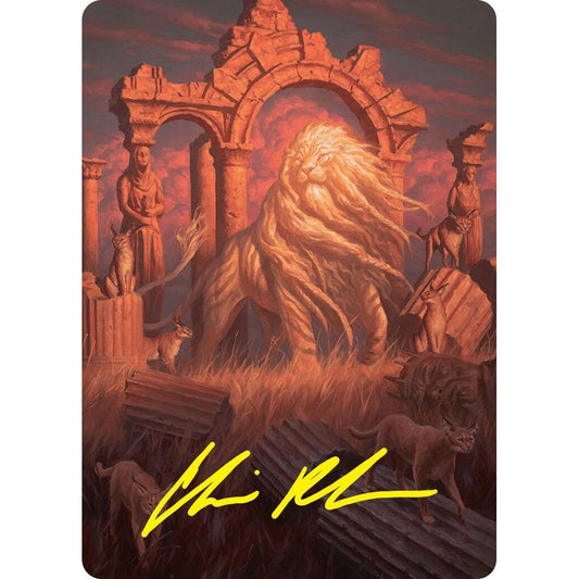 Image for Arahbo, the First Fang Art Card (26/54) (Gold-Stamped Signature) (26) (ASFDN) - Magic: The Gathering