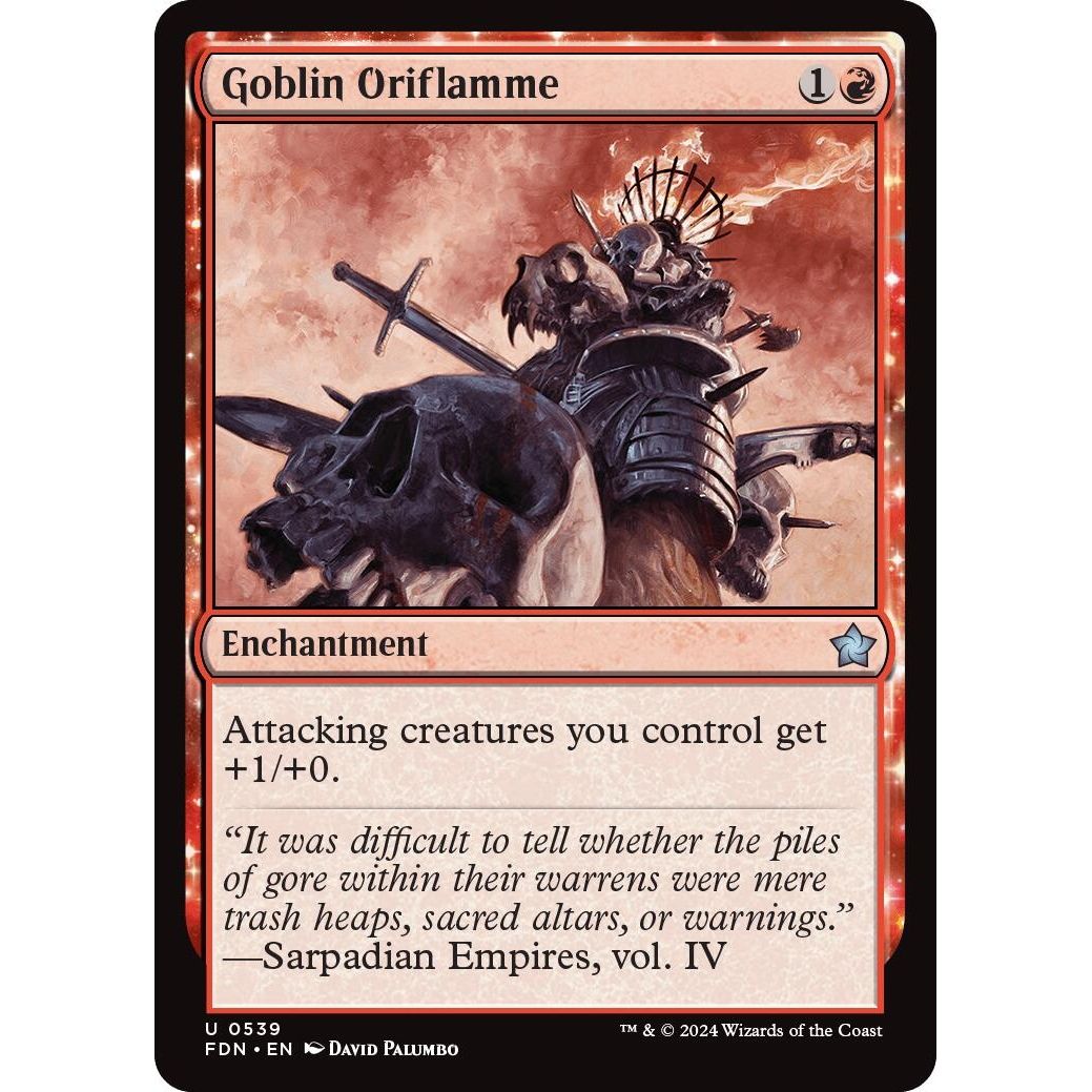 Image for Goblin Oriflamme (539) (FDN) - Magic: The Gathering
