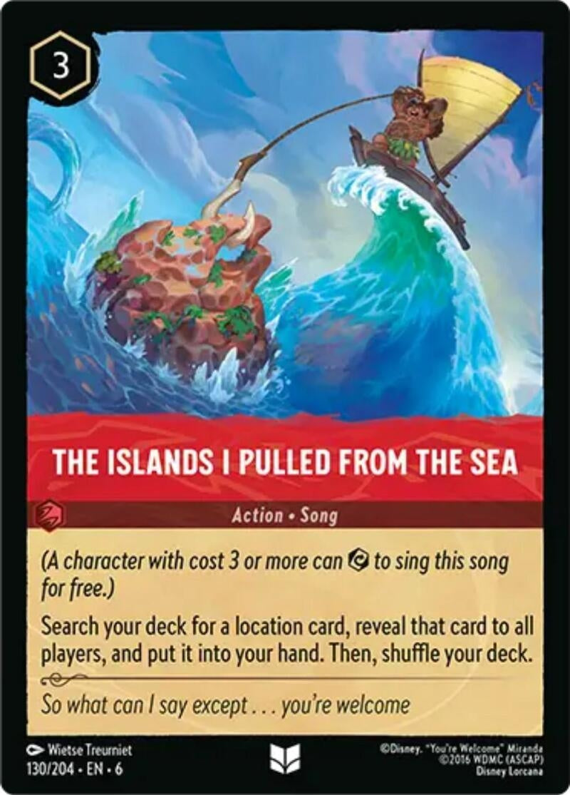 Image for The Islands I Pulled From The Sea (130/204) (6) - Disney Lorcana