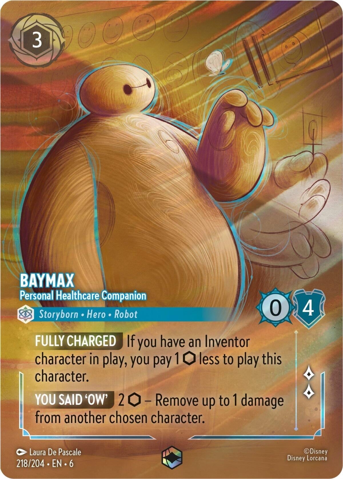 Image for Baymax - Personal Healthcare Companion (Enchanted) (218/204) (6) - Disney Lorcana