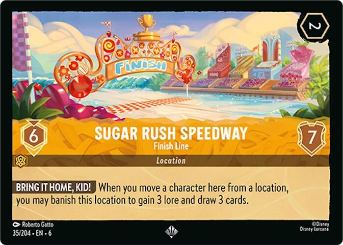 Image for Sugar Rush Speedway - Finish Line (35/204) (6) - Disney Lorcana